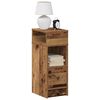 vidaXL Bedside Cabinets 2 pcs with Drawer Old Wood 25x31x66 cm