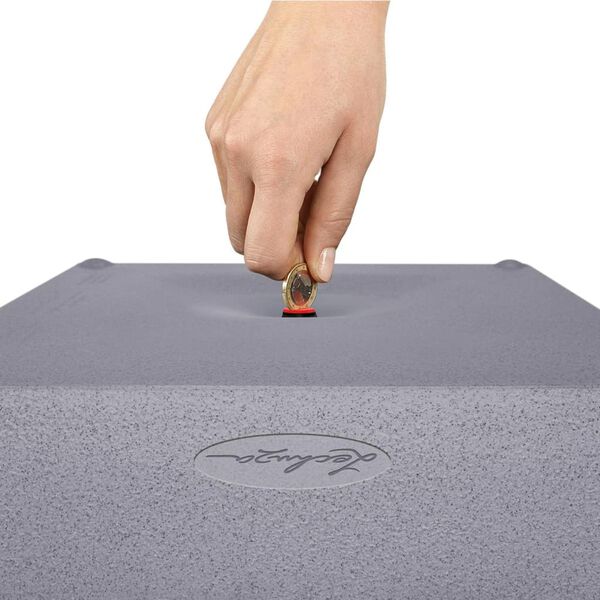 LECHUZA Planter Canto Color Square 40 ALL-IN-ONE Grey 13720