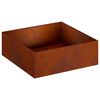 vidaXL Garden Planter Rusty 40 x 40 x 20 cm Weathering Steel
