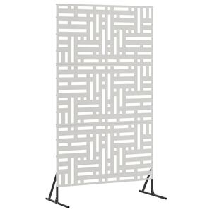 vidaXL Privacy Screen 100 x 50 x 180 cm Stainless Steel Silver