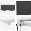 vidaXL Retractable Awning Anthracite 400 x 200 cm Fabric