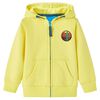 vidaXL Kids'Hooded Sweatshirt with Zip Light Yellow 128