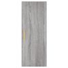 vidaXL Highboard Grey Sonoma 34.5x34x180 cm Engineered Wood