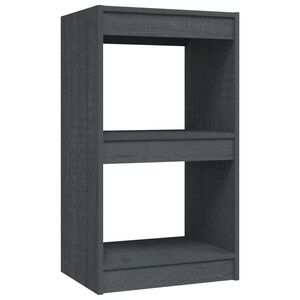 vidaXL Book Cabinet Grey 40x30x71,5 cm Solid Wood Pine