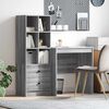 vidaXL Desk with Drawer 2 pcs Grey Sonoma