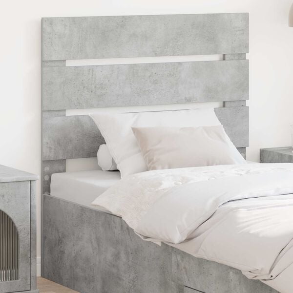 vidaXL Headboard Concrete Grey 75 cm Engineered Wood