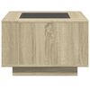 vidaXL Coffee Table with LED Sonoma Oak 60x60x40 cm Engineered Wood