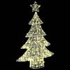 vidaXL Christmas Tree with 100 LEDs Warm white 120 cm Acrylic