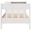 vidaXL Bookcase Bed without Mattress White 75x190 cm Small Single Solid Wood Pine