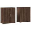 vidaXL Sideboards 2 pcs Brown Oak 60x31x70 cm Engineered Wood