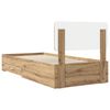 vidaXL Bed Frame with Drawer Artisan Oak 100 x 200 cm Engineered Wood