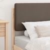 vidaXL Bed Frame with Upholstered Headboard Taupe 75 x 190 cm