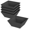 vidaXL Garden Planter 5 pcs Black 40 x 40 x 15 cm Cold-rolled Steel