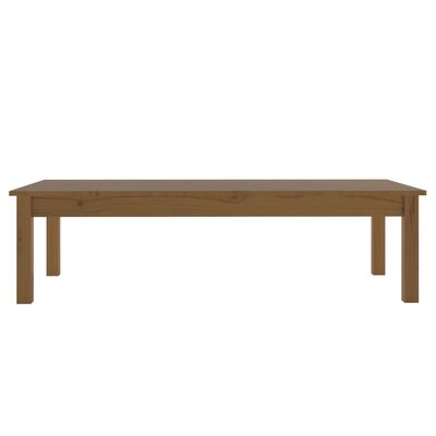 vidaXL Coffee Table Honey Brown 110x50x30 cm Solid Wood Pine
