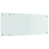 vidaXL Kitchen Backsplash 2 pcs White 90 x 40 cm Tempered Glass