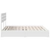 vidaXL Storage Bed with Headboard White 200 x 200 cm Engineered Wood