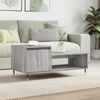 vidaXL Coffee Table Grey Sonoma 100x50x45 cm Engineered Wood