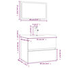 vidaXL Bathroom Furniture Set Brown Oak Engineered Wood