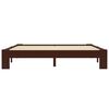 vidaXL Bed Frame without Mattress Dark Brown Solid Pine Wood 160x200 cm