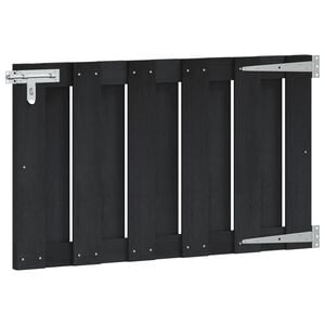 vidaXL Garden Gate 100 x 60 cm WPC and Aluminium Black