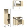 vidaXL 3 Piece Bathroom Furniture Set Sonoma Oak Engineered Wood