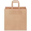 vidaXL Paper Bags 250 pcs with Handles Brown 26x17x25 cm