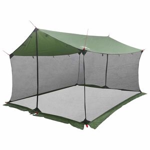 vidaXL Camping Tarp with Mesh Walls Green 340 x 260 x 220 cm