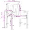 vidaXL Garden Dining Chair 2 pcs White 65.5 x 59 x 88cm HDPE