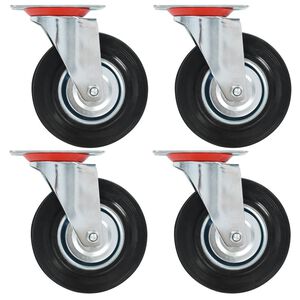 vidaXL Swivel Casters 4 pcs 125 mm