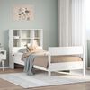 vidaXL Bookcase Bed without Mattress White 90x200cm Solid Wood Pine