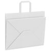 vidaXL Paper Bags 250 pcs with Handles White 32x22x24 cm