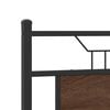 vidaXL Bed Frame without Mattress Brown Oak 140x190 cm Engineered Wood