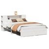 vidaXL Bookcase Bed without Mattress White 140x190cm Solid Wood Pine