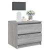 vidaXL Bed Cabinets 2 pcs Grey Sonoma 50x39x43.5 cm Engineered Wood
