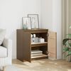 vidaXL Side Cabinet Honey Brown 60x36x65 cm Solid Pinewood