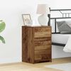 vidaXL Bedside Cabinet Old Wood 38 x 34 x 61 cm Engineered wood