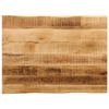 vidaXL Table Top Live Edge 90x60x2,5 cm Solid Wood Rough Mango
