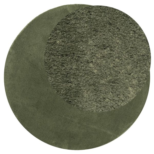 vidaXL Rug HUARTE Short Pile Soft and Washable Forest Green &Oslash; 100 cm