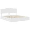 vidaXL Storage Bed with Headboard White 200 x 200 cm Engineered Wood