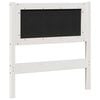 vidaXL Upholstered Headboard White 80 cm Solid Pine Wood