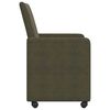 vidaXL Dining Chairs with Wheels 2 pcs Army green 57 x 66 x 94 cm