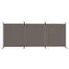 vidaXL 3-Panel Room Divider Anthracite 525x180 cm Fabric