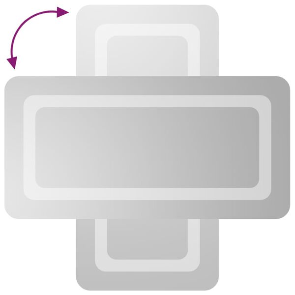 vidaXL LED Bathroom Mirror 30x60 cm