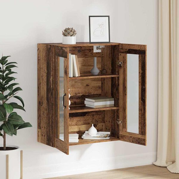 vidaXL Hanging Wall Cabinet Brown 69.5 x 34 x 90 cm Engineered wood