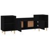 vidaXL TV Cabinet Black 160x35x55 cm Engineered Wood