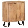vidaXL Sideboard 60x36x76 cm Solid Acacia Wood with Live Edges