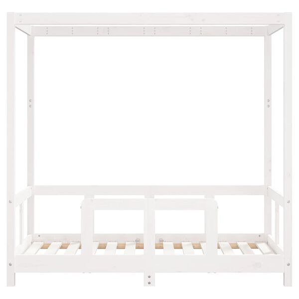 vidaXL Kids Bed Frame White 70x140 cm Solid Wood Pine
