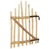 vidaXL Arched Fence Gate 100 x 120 cm Impregnated Hazel Wood Natural