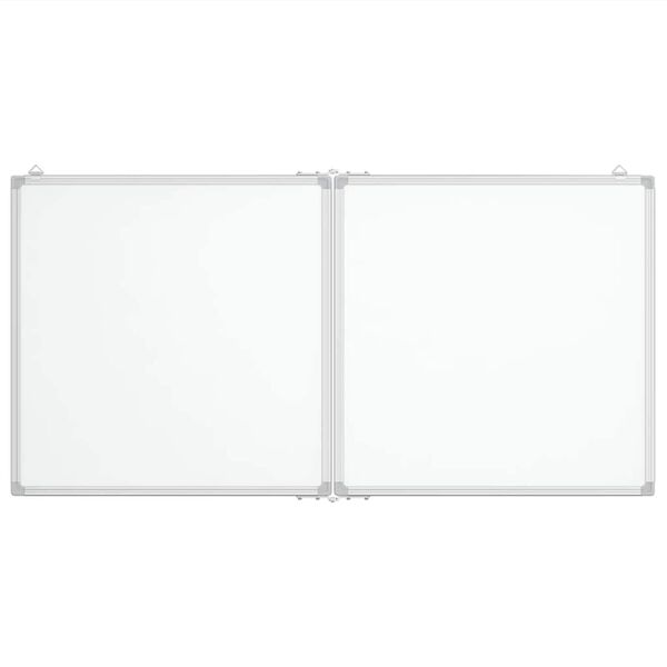 vidaXL Magnetic Whiteboard Foldable 120x60x1.7 cm Aluminium