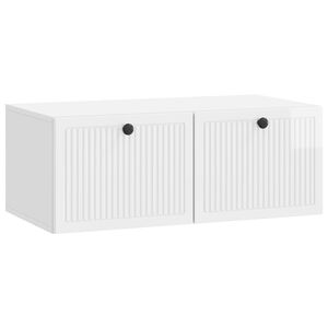 vidaXL Wall-Mounted TV Cabinet High Gloss White 78.5 x 41 x 30 cm